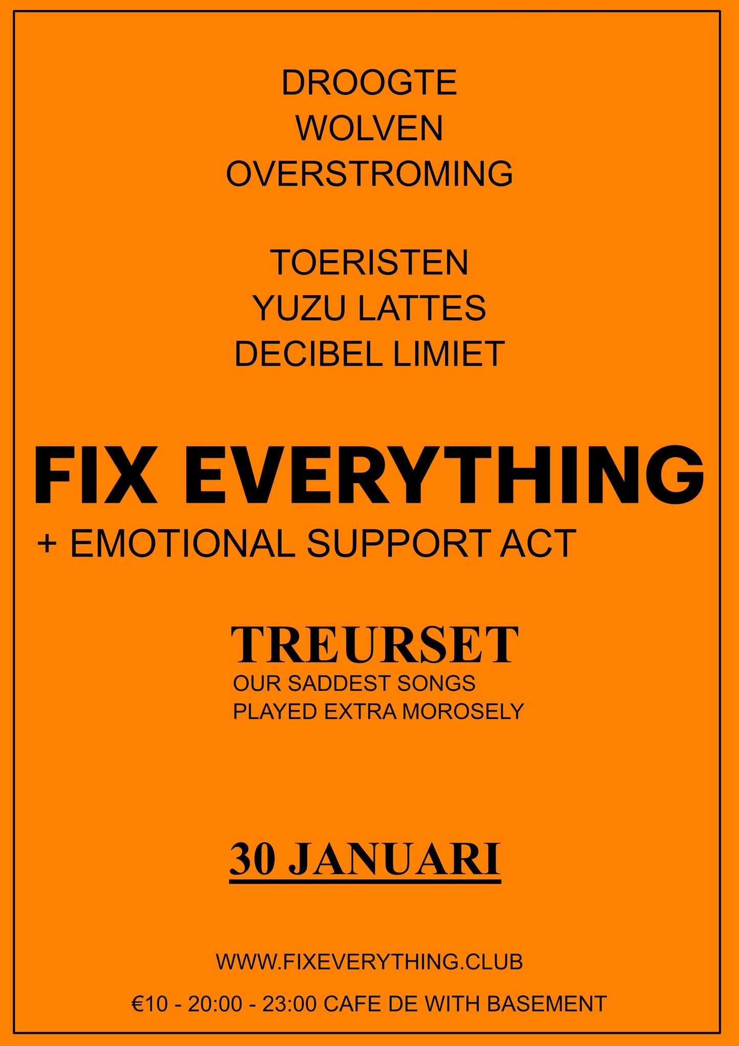 Ticket: Treurset @ Café de With